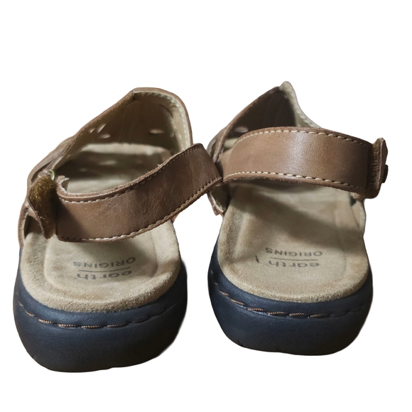 Earth Origins Tan Leather Tawny Trish Sandals | Women's Size 10 M - Picture 3 of 7
